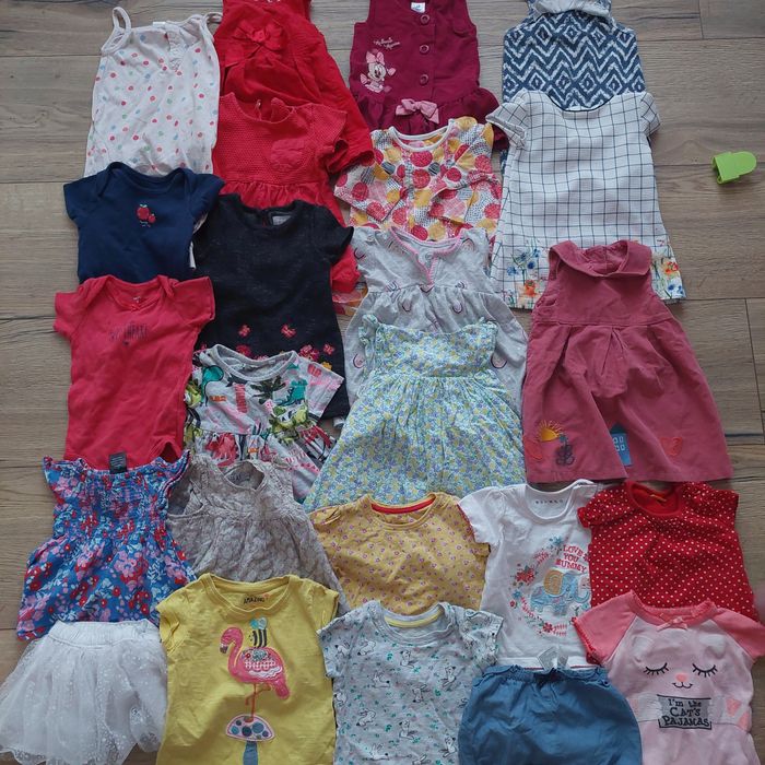 Mega paka ubrań dla dziewczynki różne marki 6-9m 68-74cm