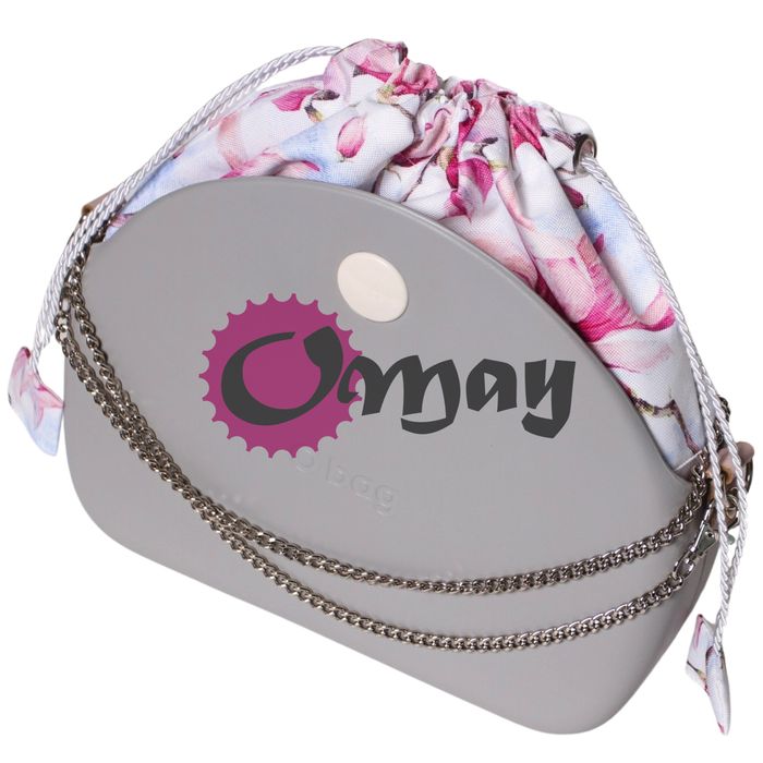 organizer OBAG MOON LIGHT worek kwiaty magnolie 2 kieszenie komin OMAY
