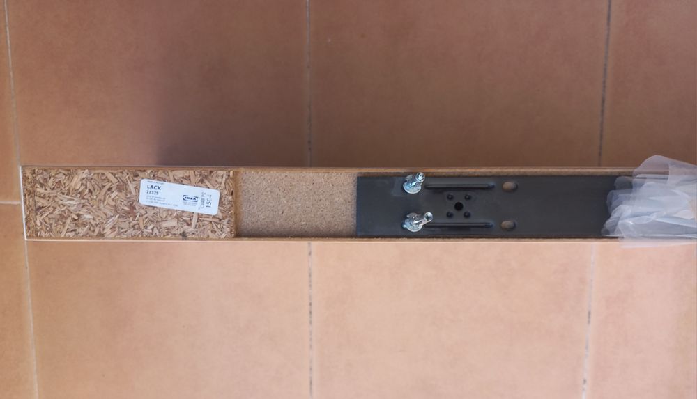 Parteleira lacado branca ikea (110x26 cm)
