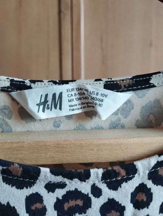 Плаття д/дівчини тигрове  H&M  р-р 134/140 занижена талія