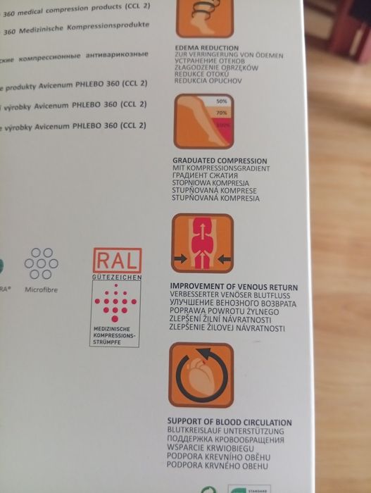 Pończochy kompresyjne Aries Avicenum 360 Phlebo XXL