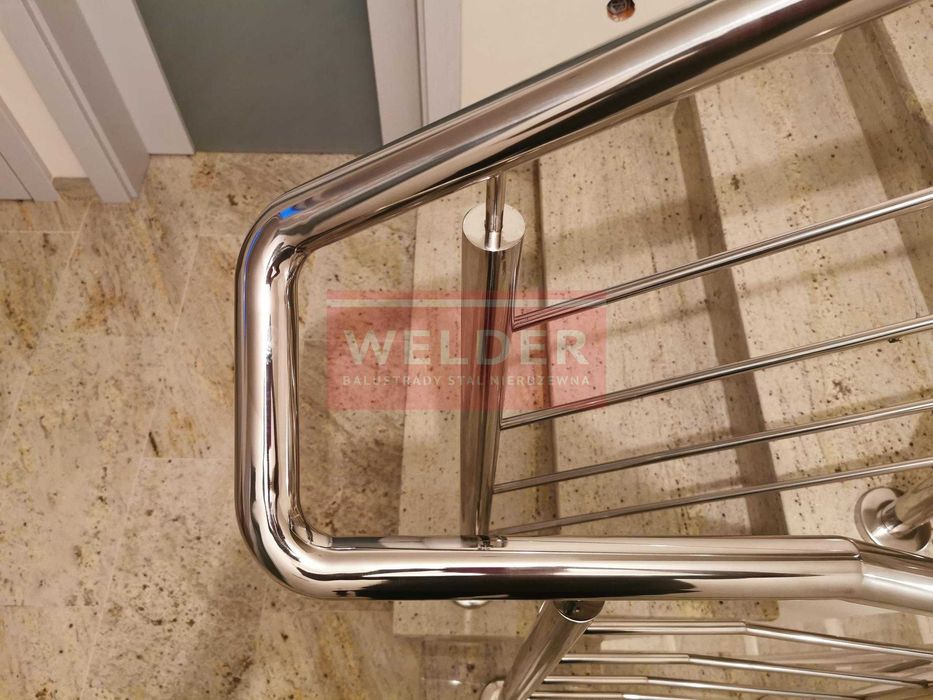 Balustrady nierdzewne Harfa Poręcz antracyt Barierka Balkon