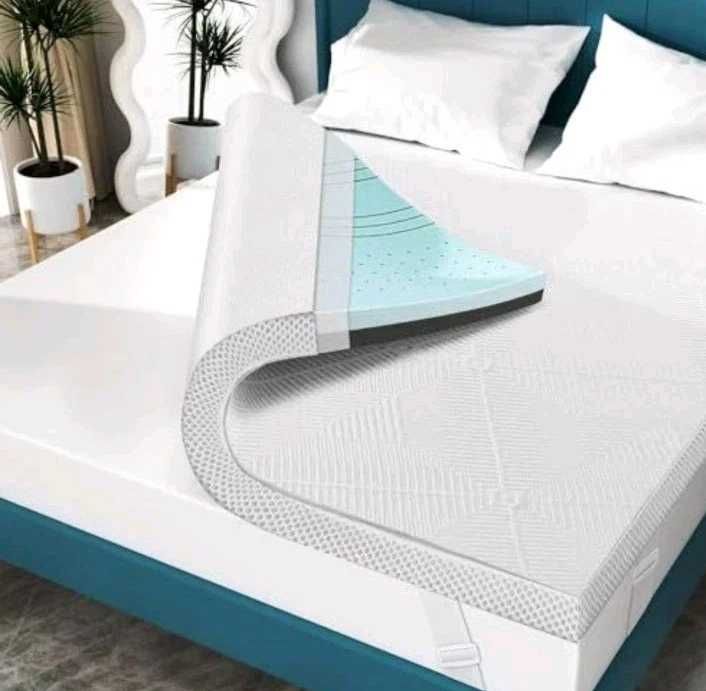 Nakładka na materac Elviros z pianki żelowej Memory Foam