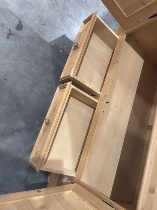 Piękna rustykalna szafa sosnowa lite drewno szuflady super stan wysyłk