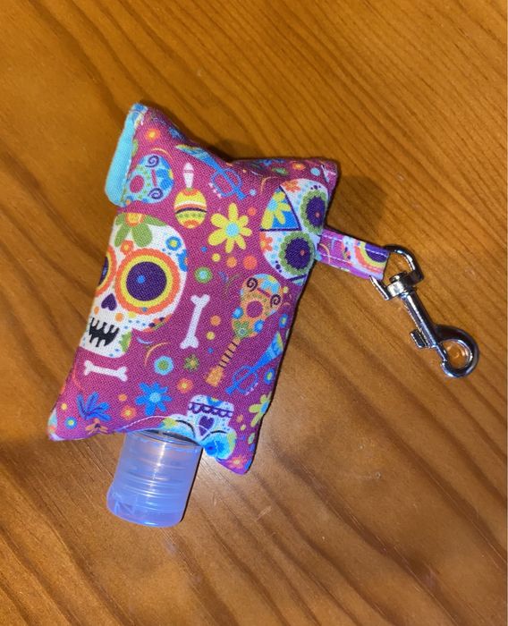 Bolsa para álcool gel + álcool gel