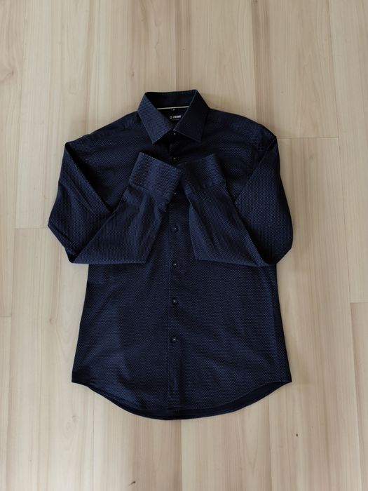 granatowa koszula pawo slim fit 39