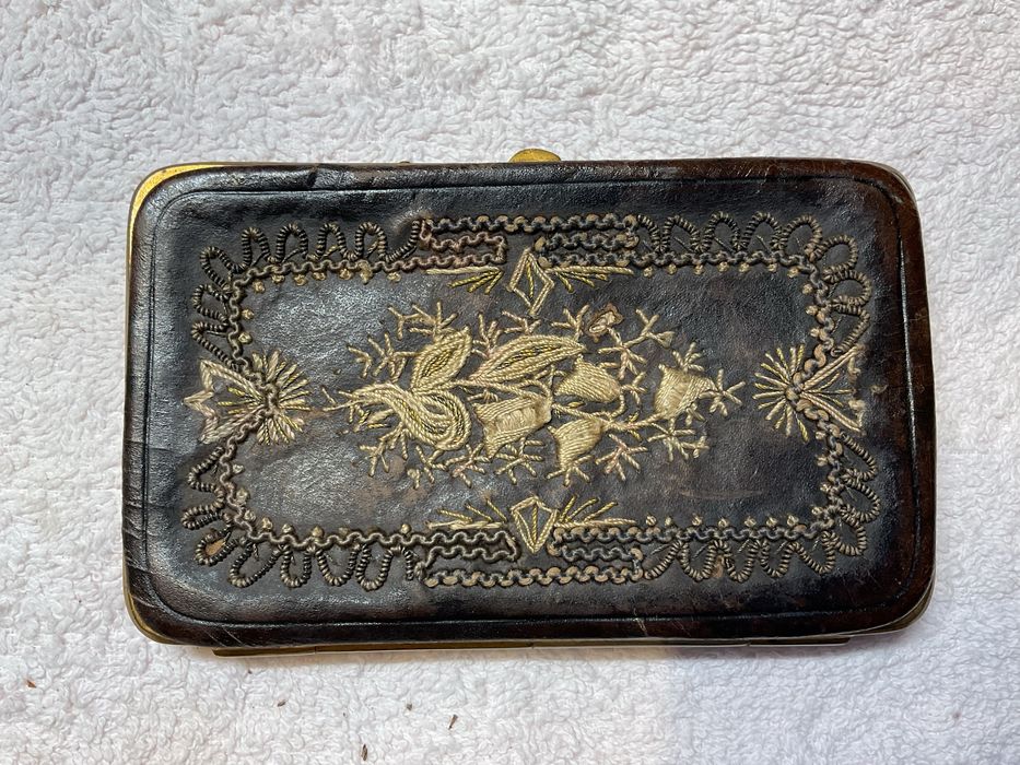 Cartoneira, porta cartões, antiga de origem espanhola sec passado