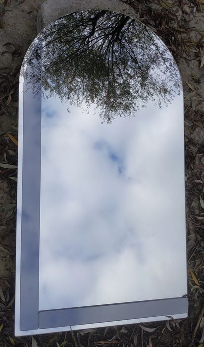 Lustro łazienkowe 99 na 55cm z uchwytami do zawieszenia