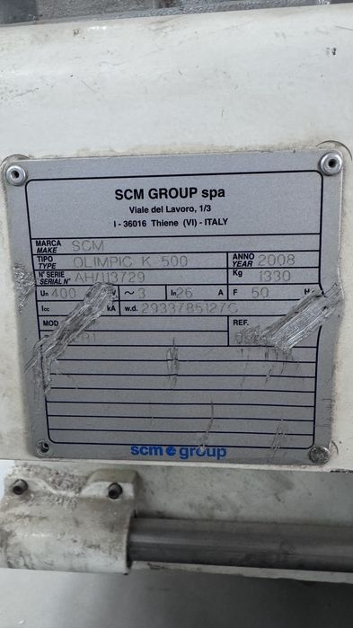 крайкооблицювальний верстат SCM Olimpic K500.