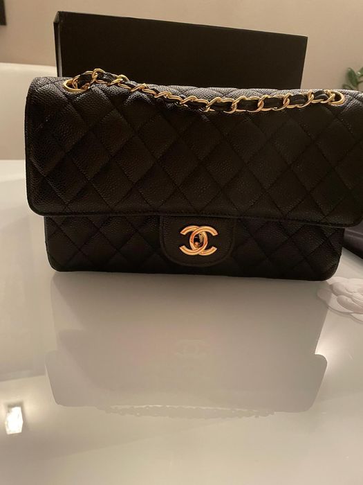 Nowa czarna torebka medium flap Chanel