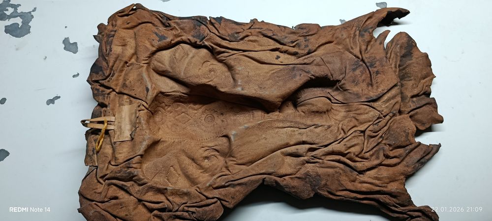 Древнеегипетский кожаный настенный декор ручной работы из козьей кожи