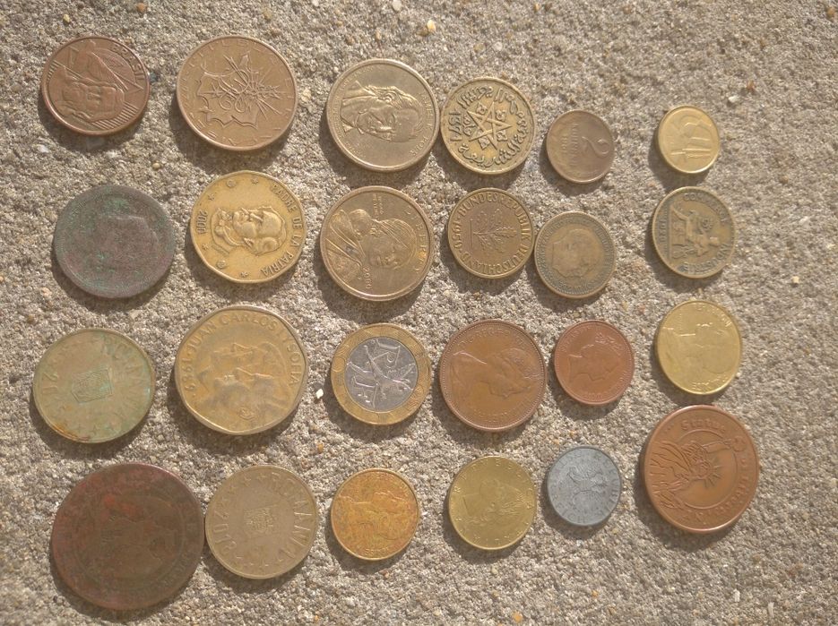 Moedas de vários países