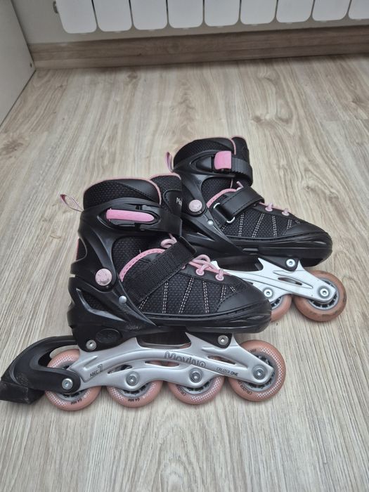 Czarno różowe rolki