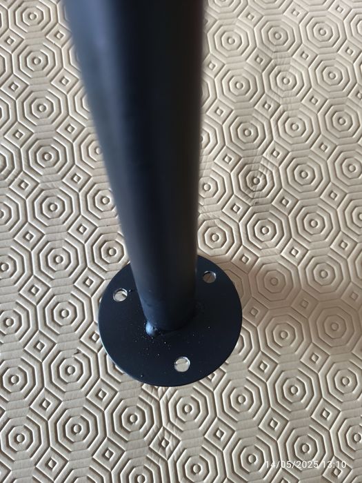 Toalheiro alumínio lacado preto