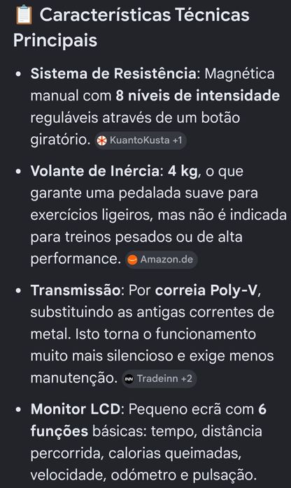 Bicicleta estatica Fytter Ra-oxb dobrável
