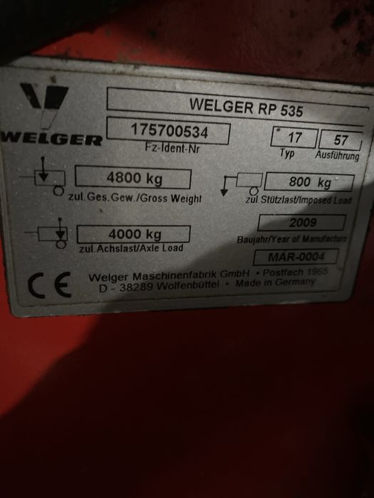 Prasa welger Lely