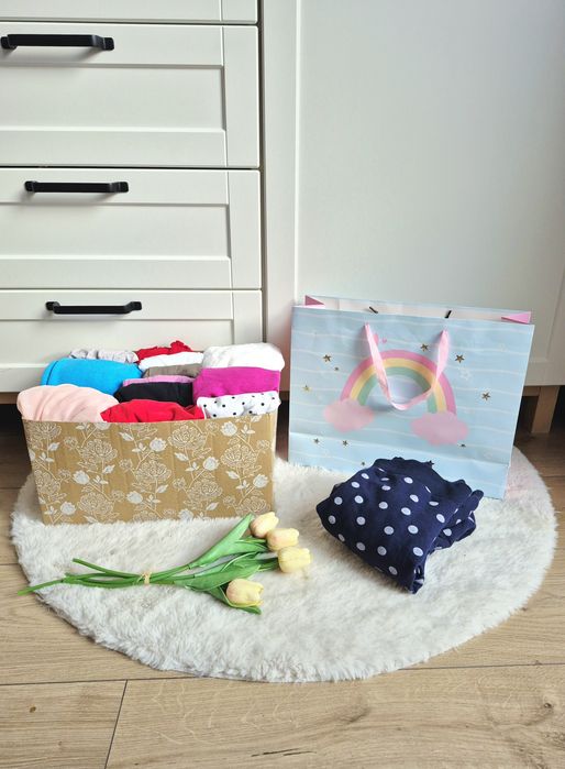 Cudna paka zestaw ubranka dla dziewczynki 98 104 ciuszki dziewczynka