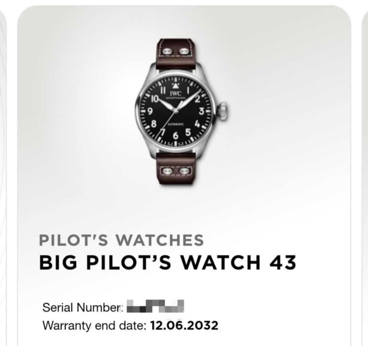 IWC Big Pilot 43mm 2024r. / Gwar. do 2032r.