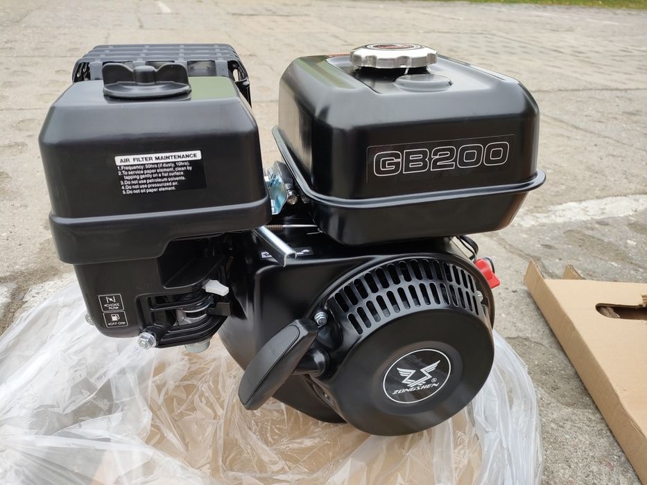 silnik  zongshen GB200 196 cc 6,5 KM  wał 19 mm  zagęszczarka