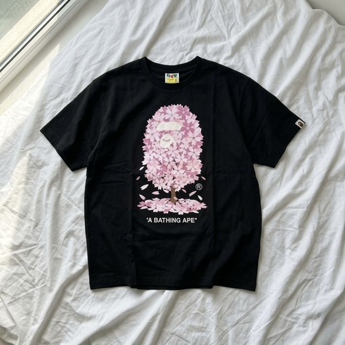 Футболка Bape Sakura | бейп сакура | бэйп сакура | T-shirt Bape | чорна біла | черная белая