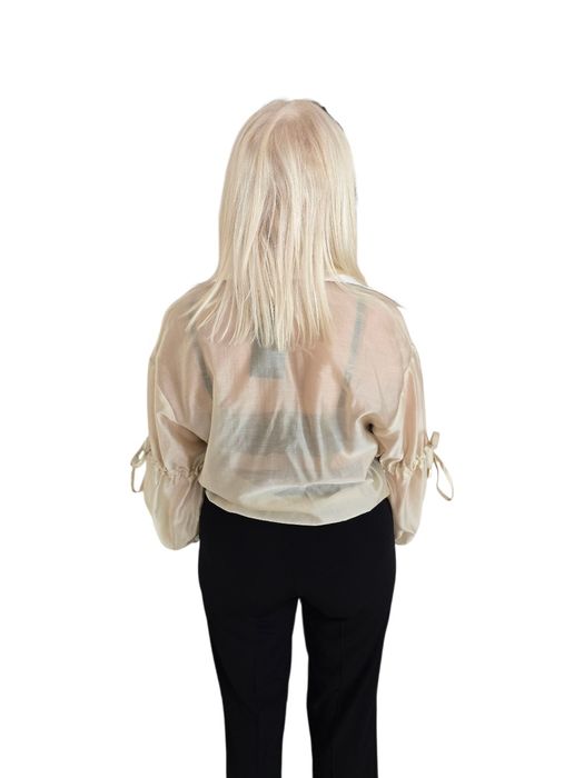 Koszula damska szyfonowa ALIS beżowa rozmiar uniwersalny La DivaMia