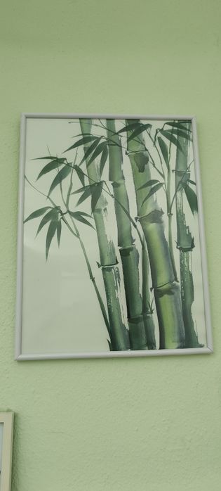 Quadro decorativo com bambus