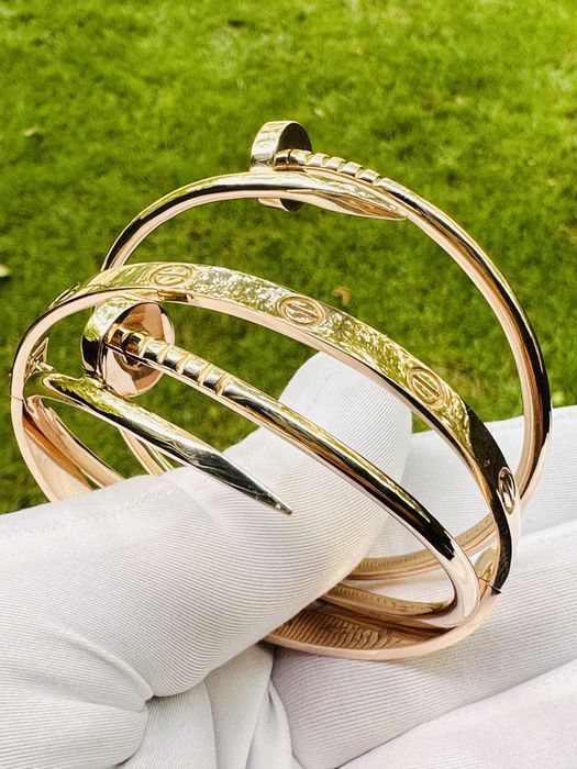 Золотые браслеты cartier 585