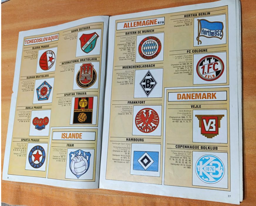 Álbum Futebol Os brasões dos 168 maiores Clubes do Mundo desde 1925