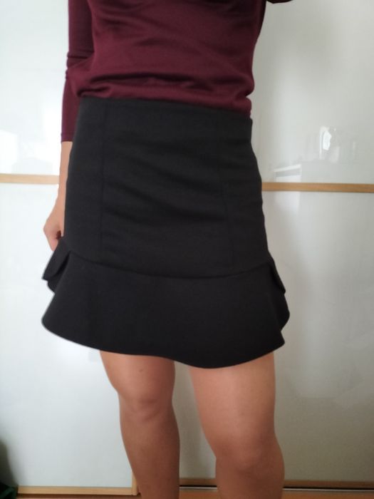 Mini Saia preta inverno Pull&Bear