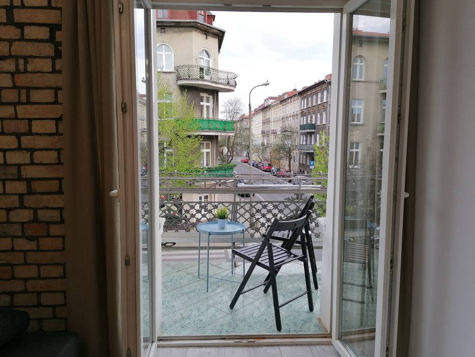 Mega Kawalerka Borowskiego 26 Centrum Loft Balkon Miejskie Ogrzewanie