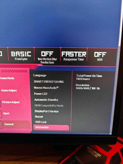 Monitor ultrawide LG 34WP75C-B 34 cale 21:9 160Hz