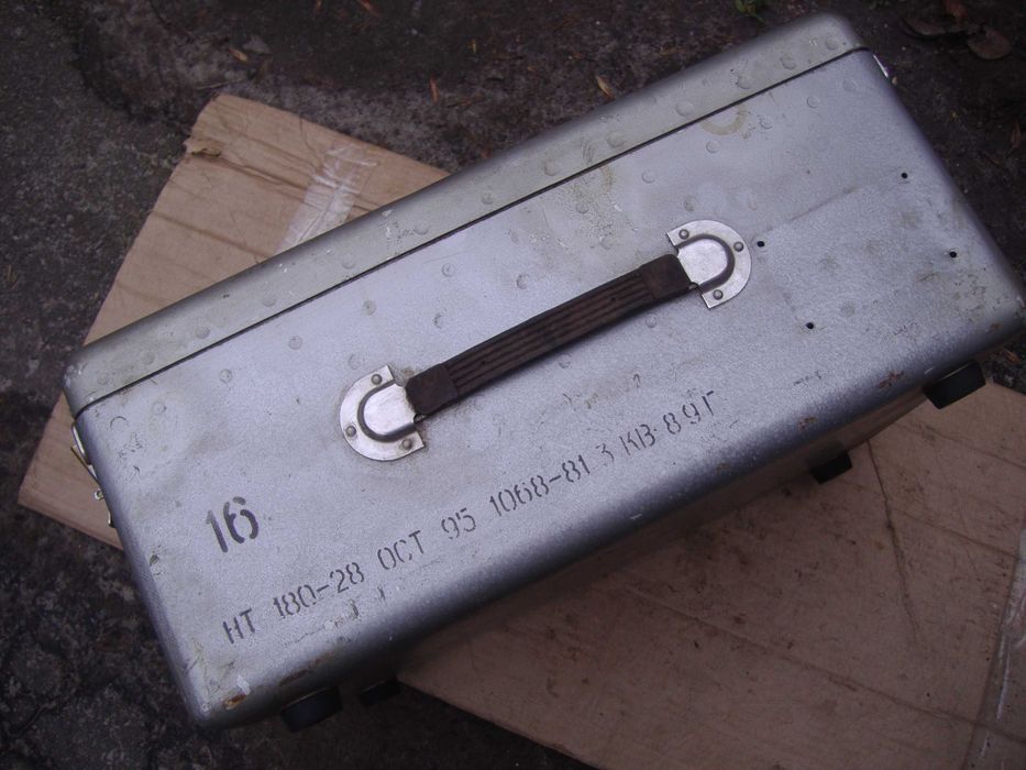 Ящик алюминиевый Кейс (пыле/влаго защищенный) качество СССР 50/34/22см