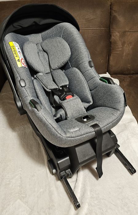 Fotelik samochodowy niemowlęcy Avionaut Cosmo 2.0 Smart szary z bazą