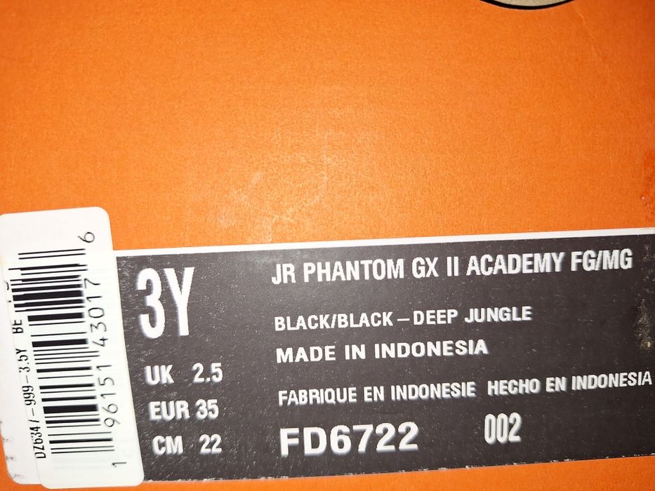 Nowe Nike JR Phantom GX  II Academy FG/MG 35