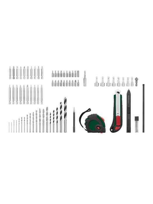 Conjunto ferramentas com berbequim / aparafusadora impacto parkside