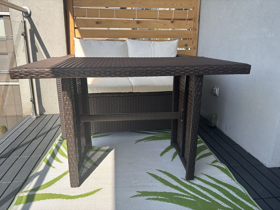 Zestaw mebli tarasowych technoratan VidaXL - OKAZJA