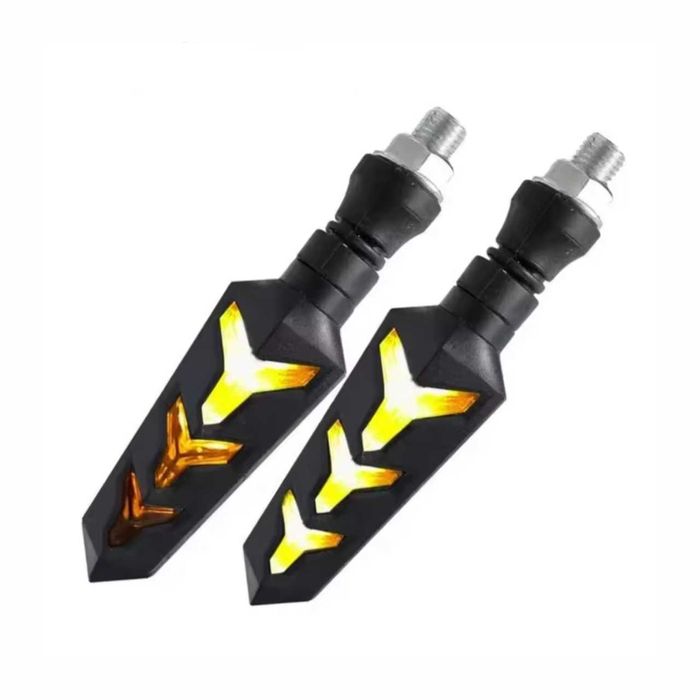 Piscas LED universais - Formato Y com luz sequencial