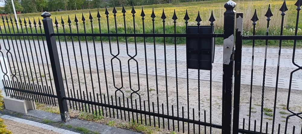 Ogrodzenie stalowe, pełne, kute