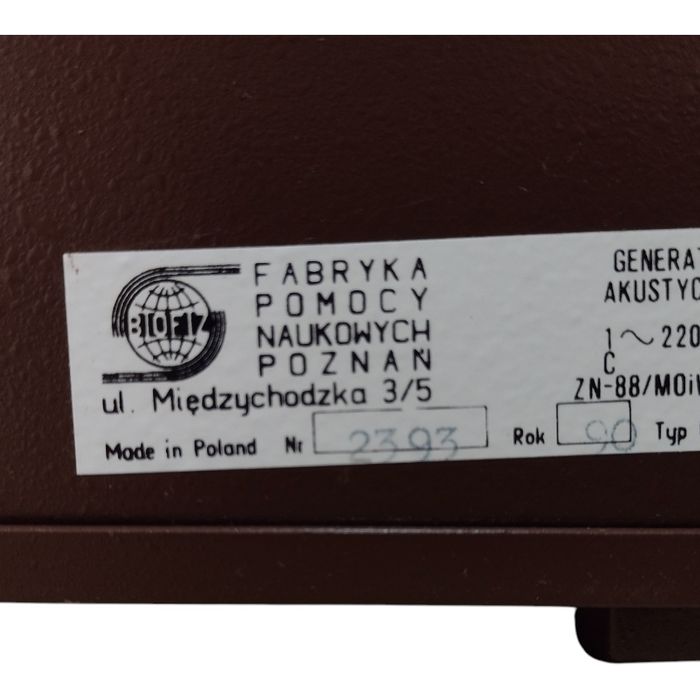 Generator akustyczny GA-1 Fabryka Pomocy Naukowych Poznan PRL
