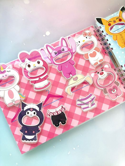 Książka na rzepach labubu