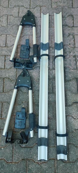 Bagażnik rowerowy dachowy, aluminiowy.