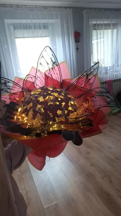 Duże świecące bukiety motyle motylki efektowne istny sztos