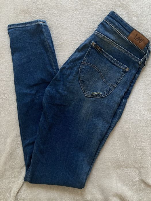 Jeansy skinny Lee z niskim stanem 36