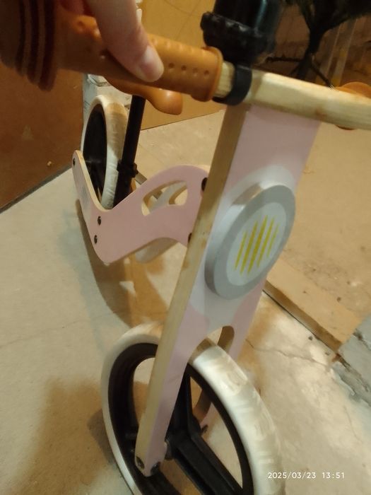 Rowerek biegowy drewniany