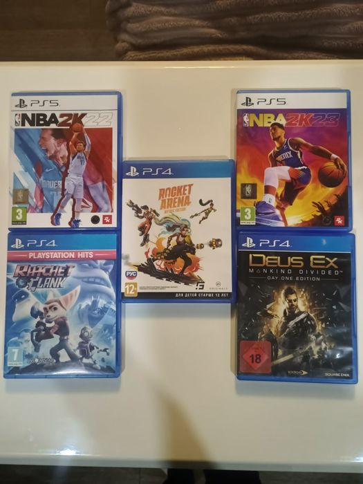 Диски Deus Ex ,Ratchet Clank,NBA , Ps4 игриPs5