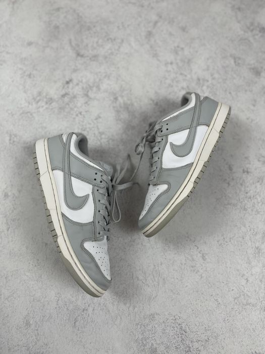 Кросівки білі - сірі Nike Dunk Low Grey Fog 44,5 / 28,5 см