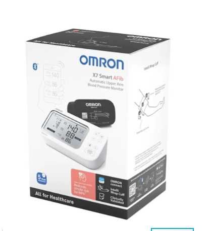 Тонометр Omron X7 Smart AFib з Bluetooth і манжетою Intelli Wrap, новий
