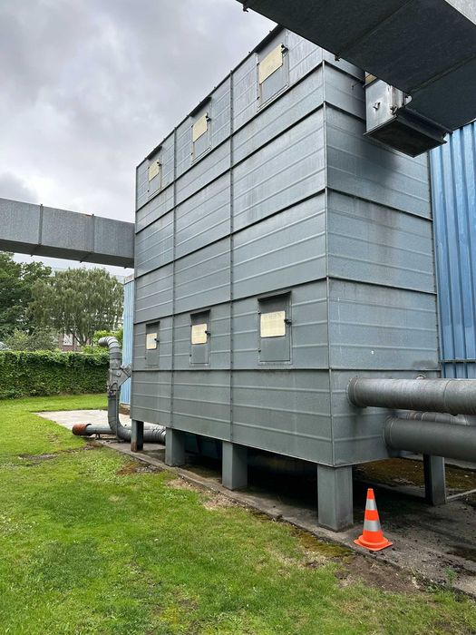 Kompletny odciąg trocin filtr Polytechnik z wentylatorami, sterowaniem, wydajność do 40tys  m³/h
