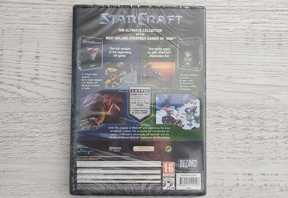 StarCraft 1 z dodatkiem Brood War, Nowy w folii