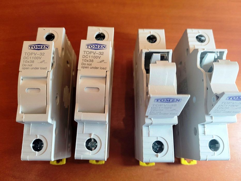 TOMZN TOPV-32 тримач запобіжників 1P 2Р 1100V DC для сонячних панелей